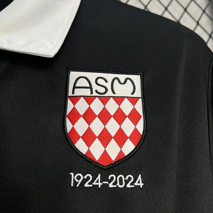 Maillot AS Monaco foot noir 2024 2025